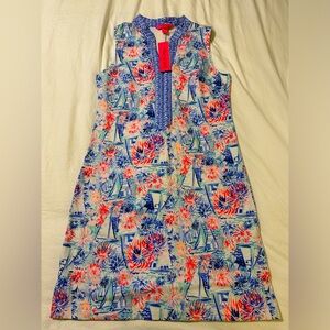 Lilly Pulitzer Larsen Shift Dress, Sea to Shining Sea, NWT!